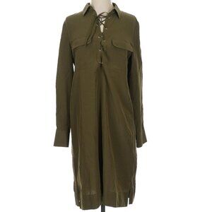 Silk Dress Shirt-dress
